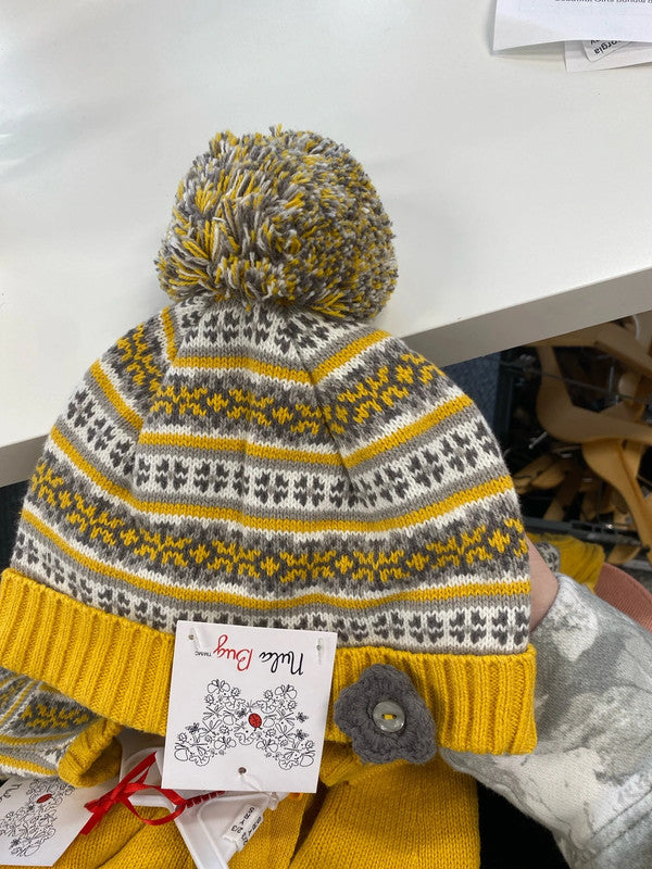 Beautiful girls Nula Bug 2 piece dress + hat age 2-3years KM004