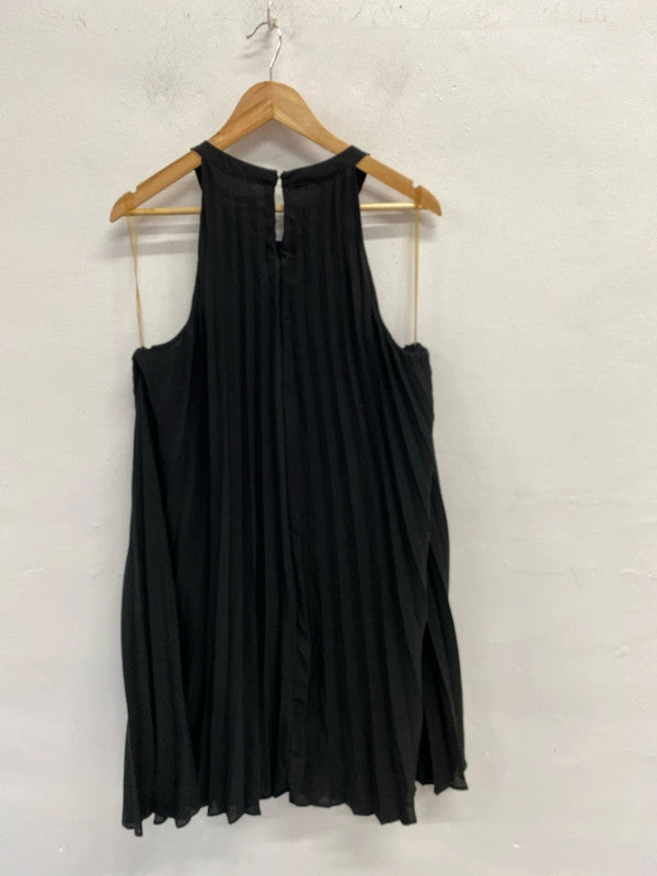 Fabulous George pleated flared party Dress Uk18 sparkly CR002