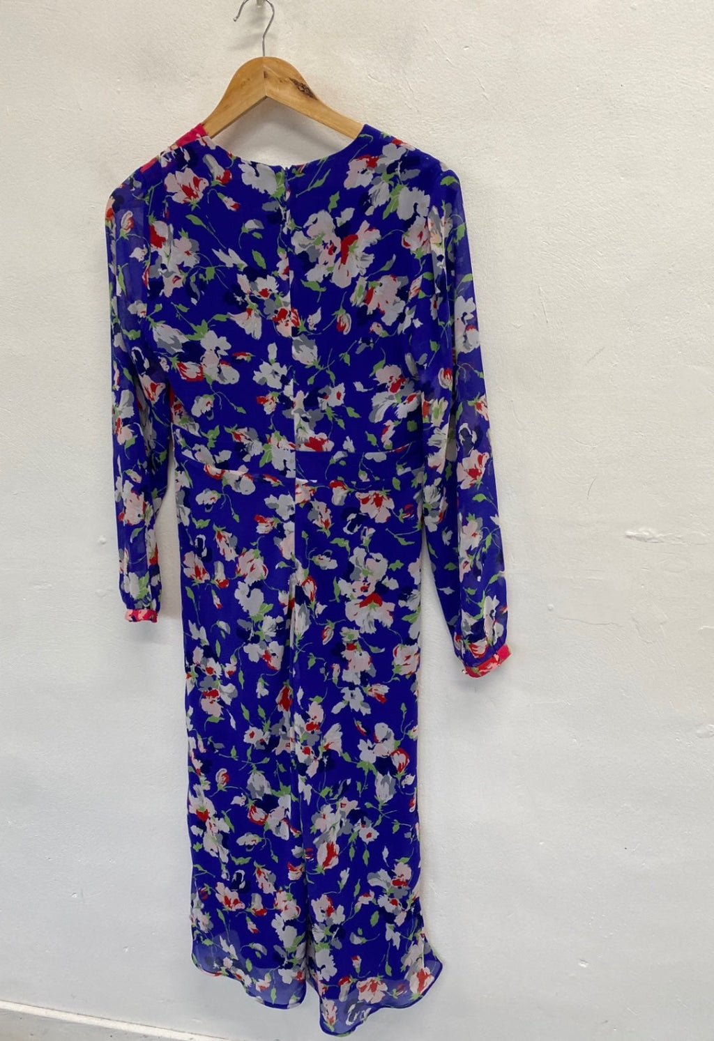 Fabulous Phase Eight Midi Dress Uk 10 Blue pink floral midi formal KC528