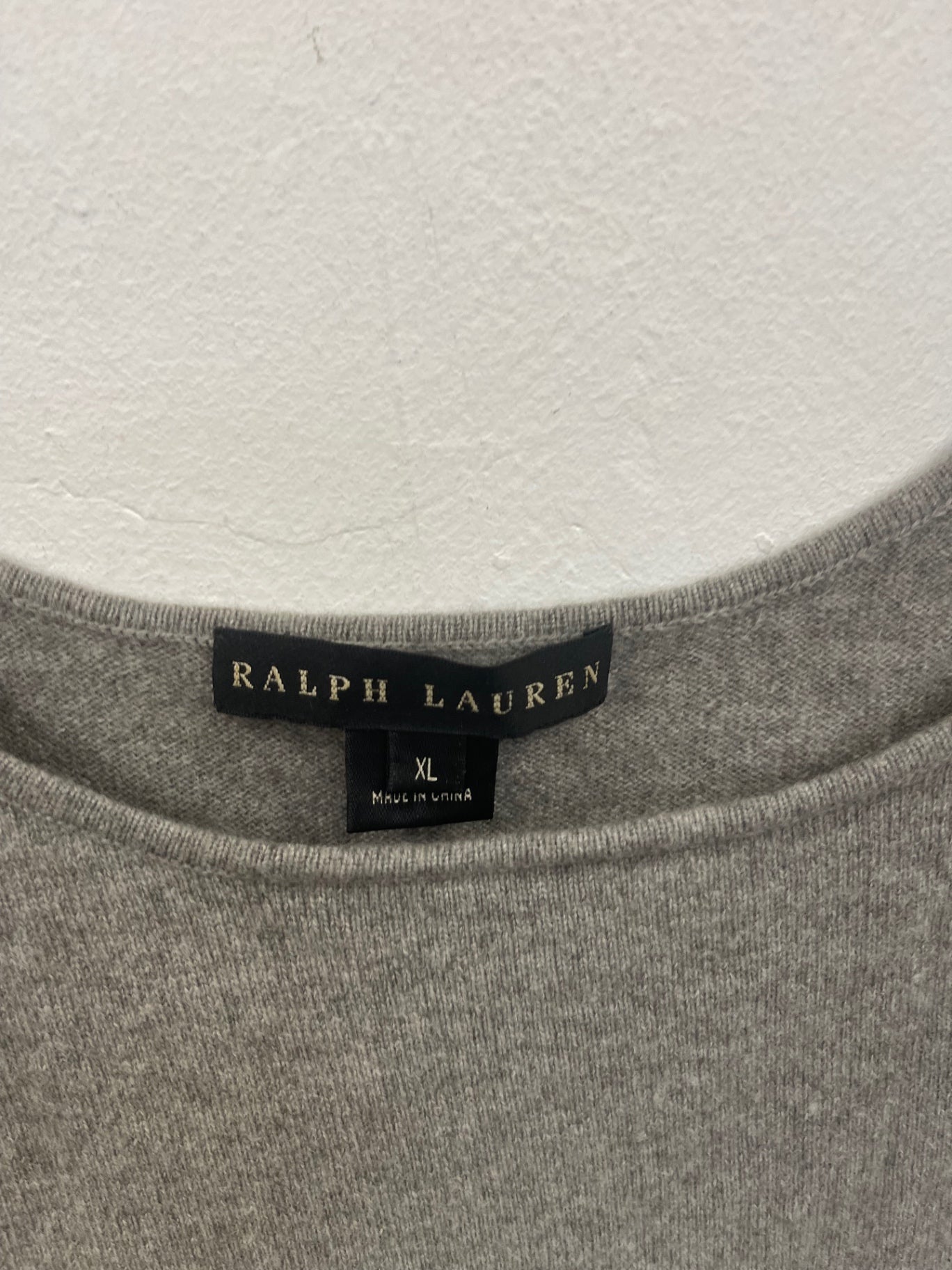 Stunning Ralph Lauren Pure Cashmere Tank Top UkXL Grey Cosy SO560