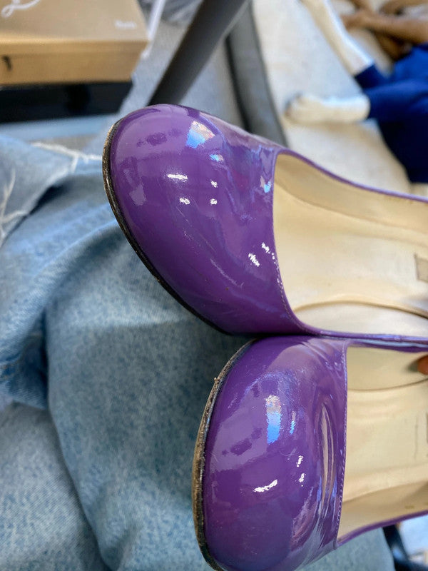 Fabulous LK Bennett Shilo Patent purple heels Uk7 occasion event JP001