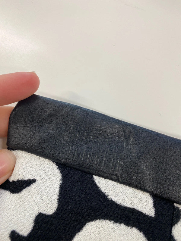 River Island Fabulous Black & White Animal Print Cow Mini Skirt UK 8 AG006