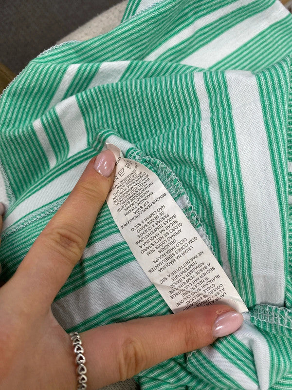 Penguin munsingwear men’s green stripe t shirt UK M NS003