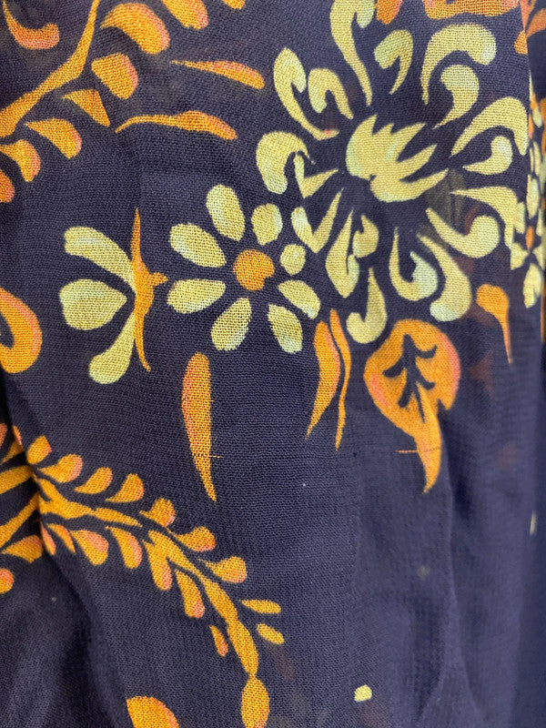 Next Fabulous Sheer Black & Tan Paisley Smock Dress UK 26 IM001