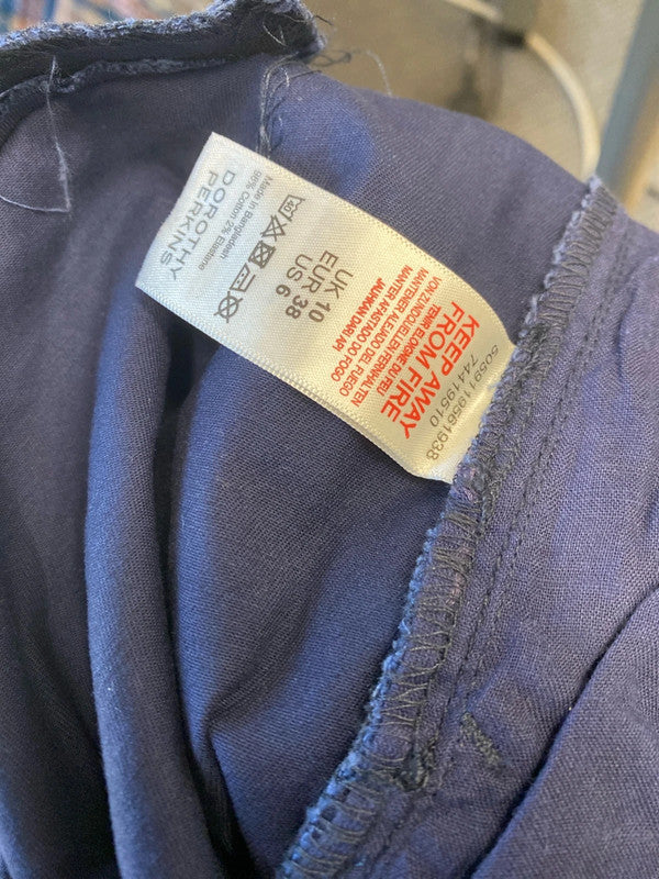 Fabulous Dorothy Perkins navy Blue tapered chinos Uk10 AO001