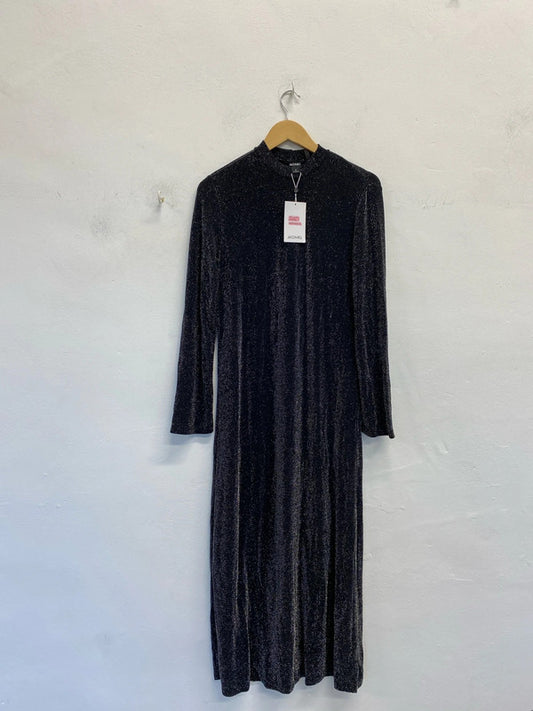 Fabulous Monki Evior sparkly maxi jumper dress UkM New JR001