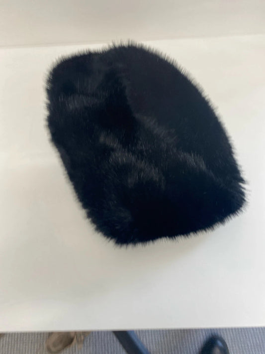 Fabulous black faux fur infinity scarf neck snood RF001