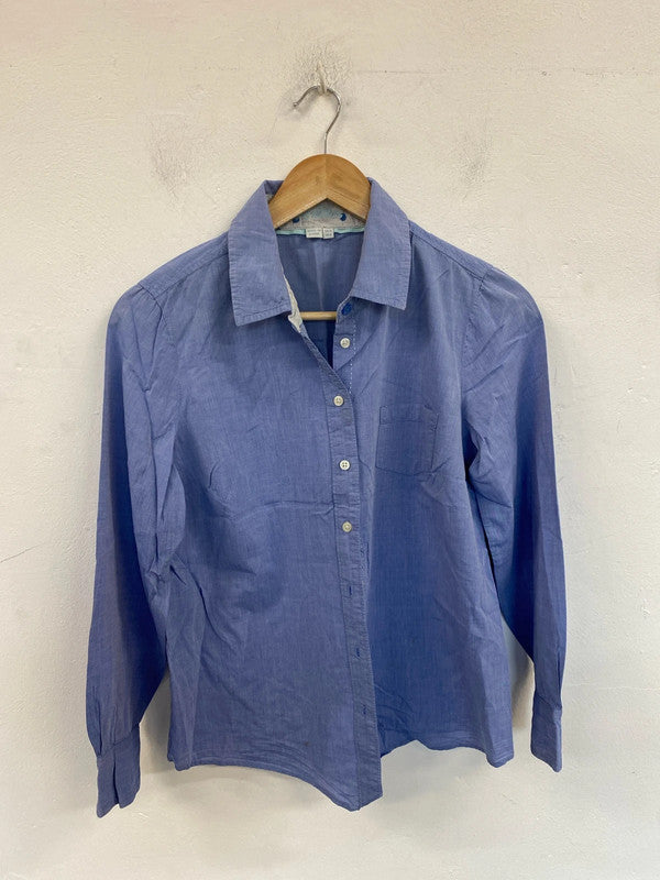 Boden Chic Light Blue Button Up Shirt UK 10 MM005