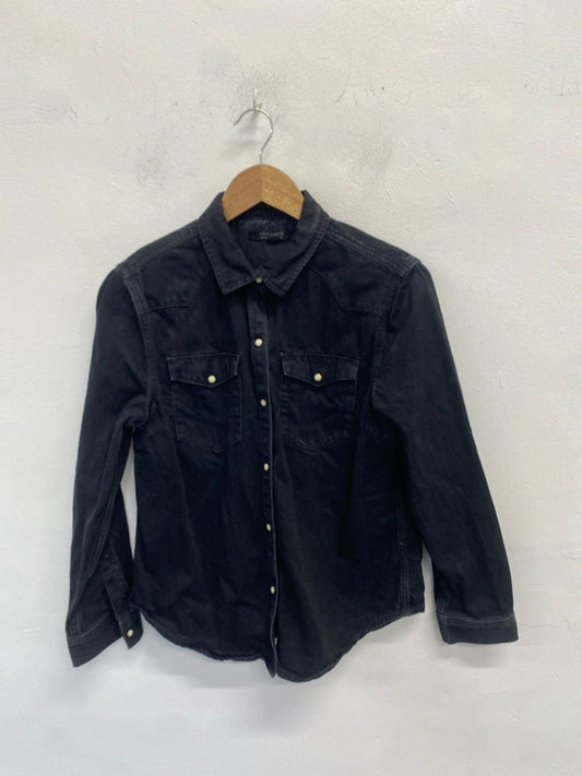 Stunning allsaints hazel coated shirt UK 12 SS002