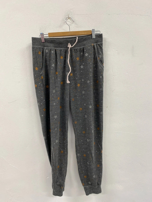 Fabulous TU grey star pyjama jogger bottoms Uk16!KS003