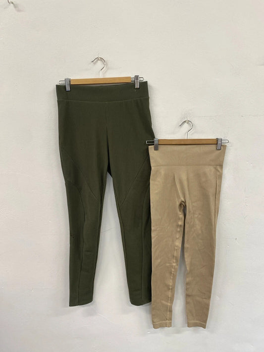 Fabulous M&S ladies ribbed leggings Bundle #1 uk 12 HA001