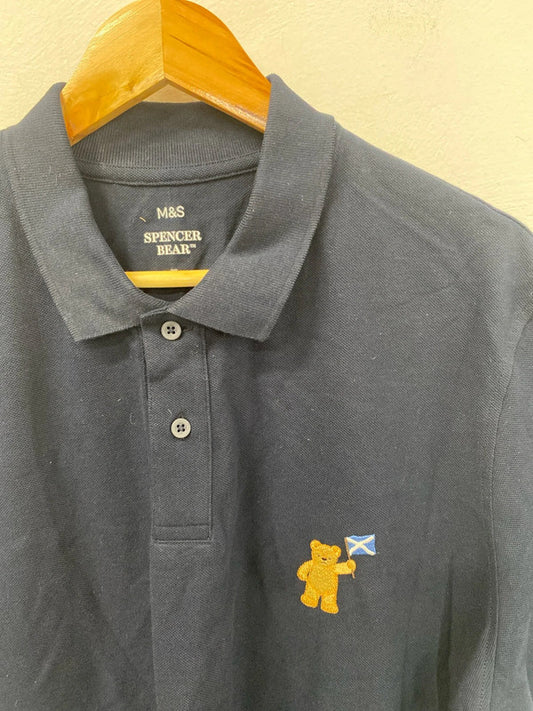 Classic M&S navy polo Spencer Bear XXL LD003