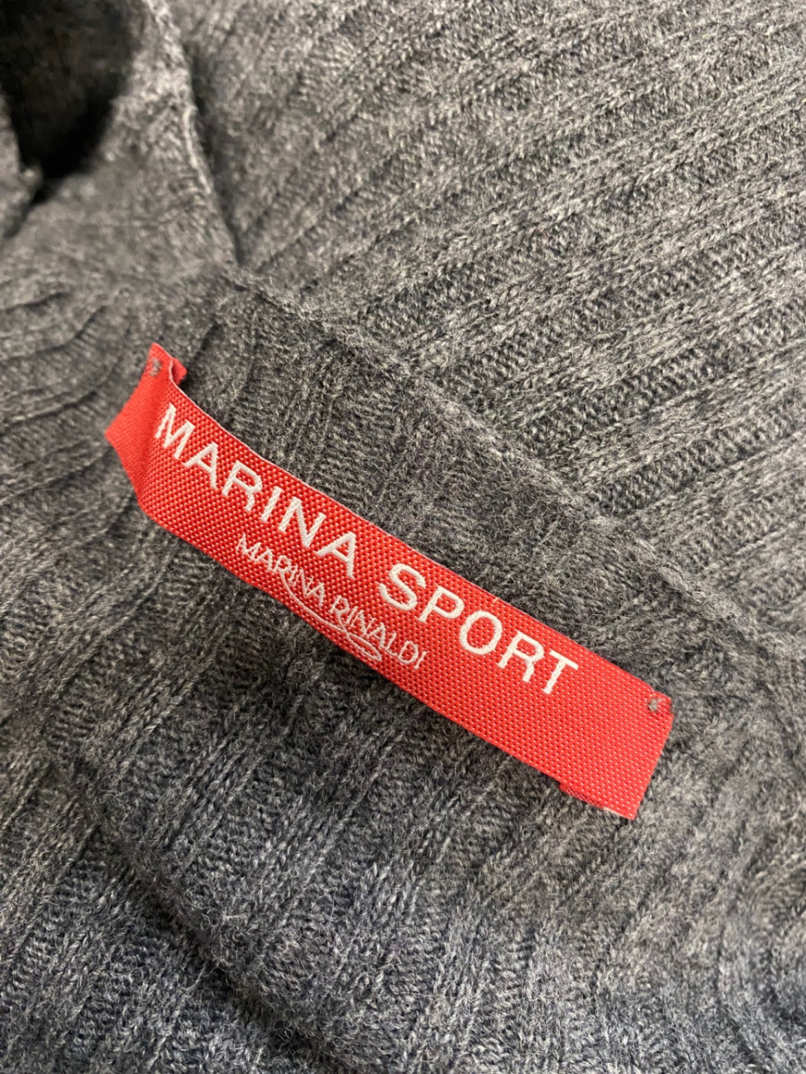 Stunning Marina Sport knit Sweater UK 16/18 Dark Grey SO560