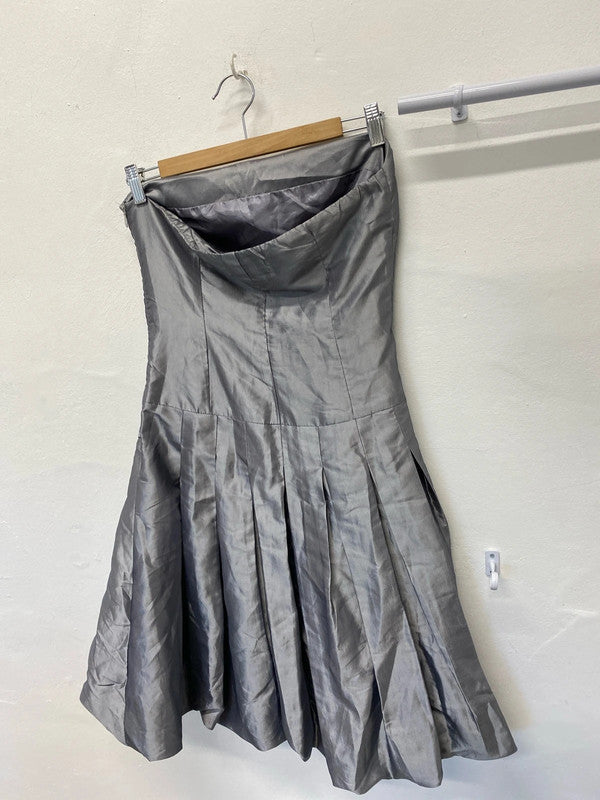 Fabulous CYL silver puff ball dress 1980’s vibe UkM LL003