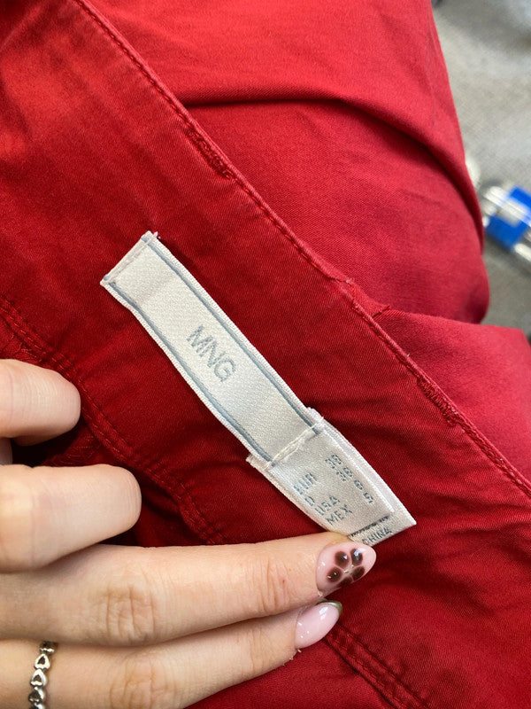 Lovely mango red wide leg trousers UK 10 KA001