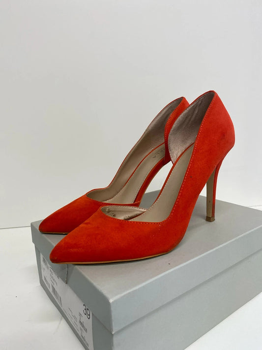 Fabulous Carvela Kurt Geiger rich coral orange high stilletos UK6 NN001