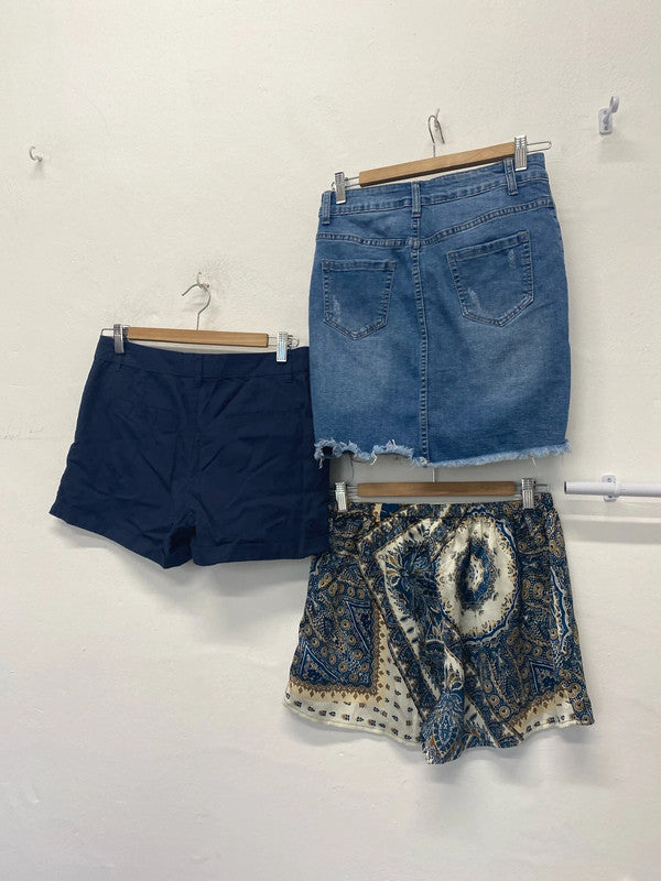 Fabulous duo of summer skirt & shorts Uk10 Primark #19 LK009