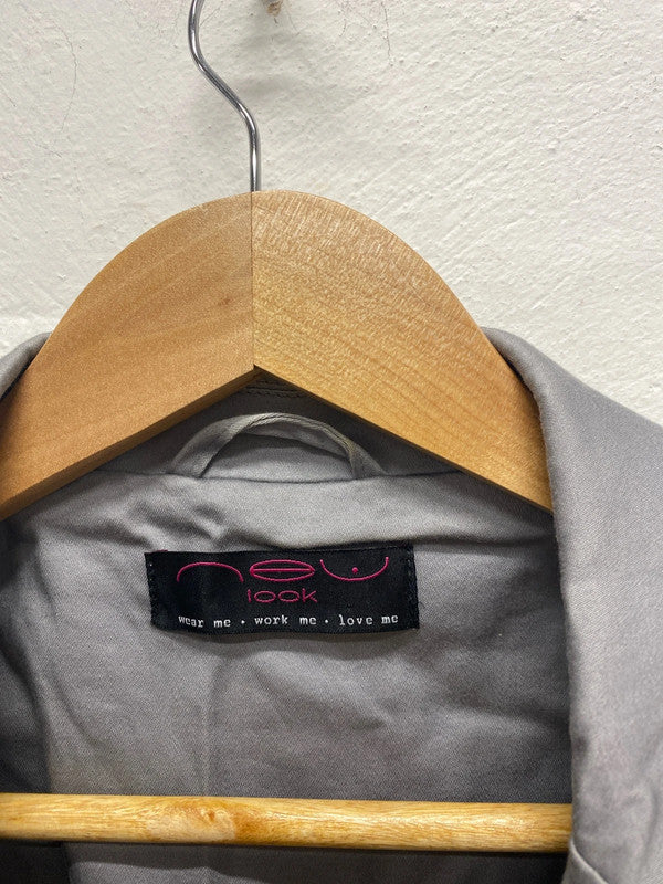 Fabulous New Look mid grey formal smart blazer Uk12 MA003