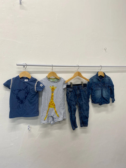 Fabulous boys bundle age 12-18 months blues mini Boden Next CJ001