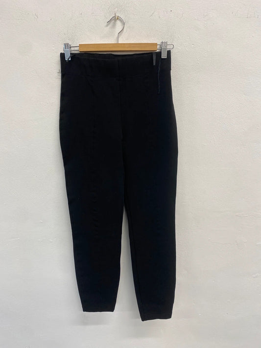 Stunning vanilia black straight trousers office UK 10 SS002