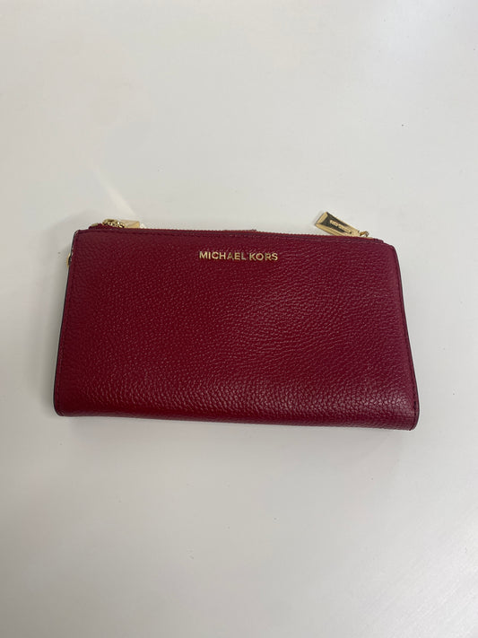 Michael Kors Adele leather smartphone leather wallet burgundy EW004