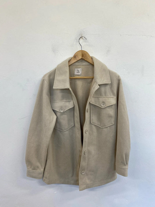 TU Chic Beige Herringbone Shacket UK 14 LN001