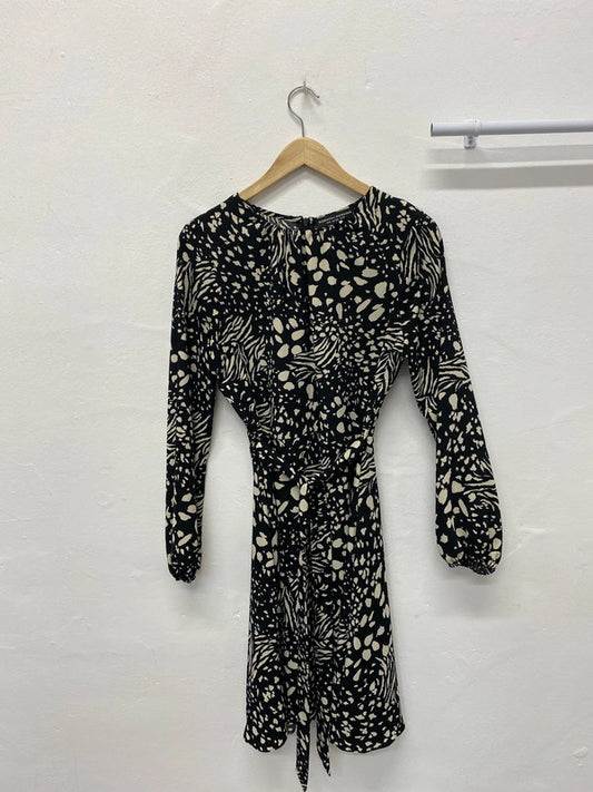 Fabulous Dorothy Perkins animal splodge dress smart casual Uk10 AG006