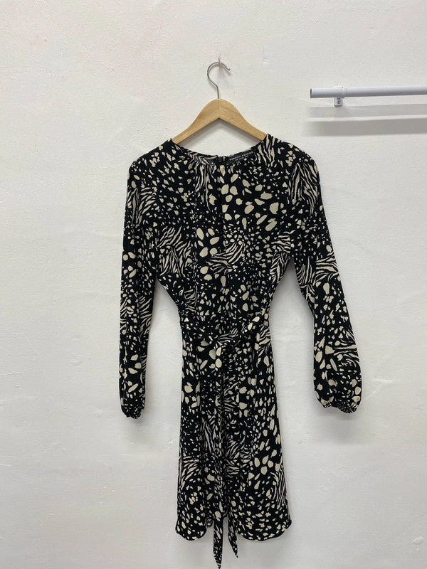 Fabulous Dorothy Perkins animal splodge dress smart casual Uk10 AG006