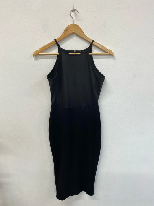 River Island Chic Black Pencil Dress UK 8 KM004