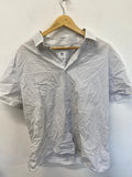 Fabulous John Lewis white striped button up shirt size XL KD001