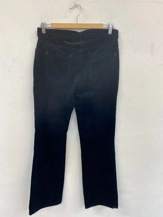 M&S Fabulous Deep Navy Corduroy Trousers UK 10 MM005