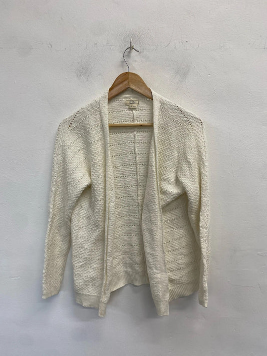 Lovely fatface cream crochet cardigan UK 12 MS002