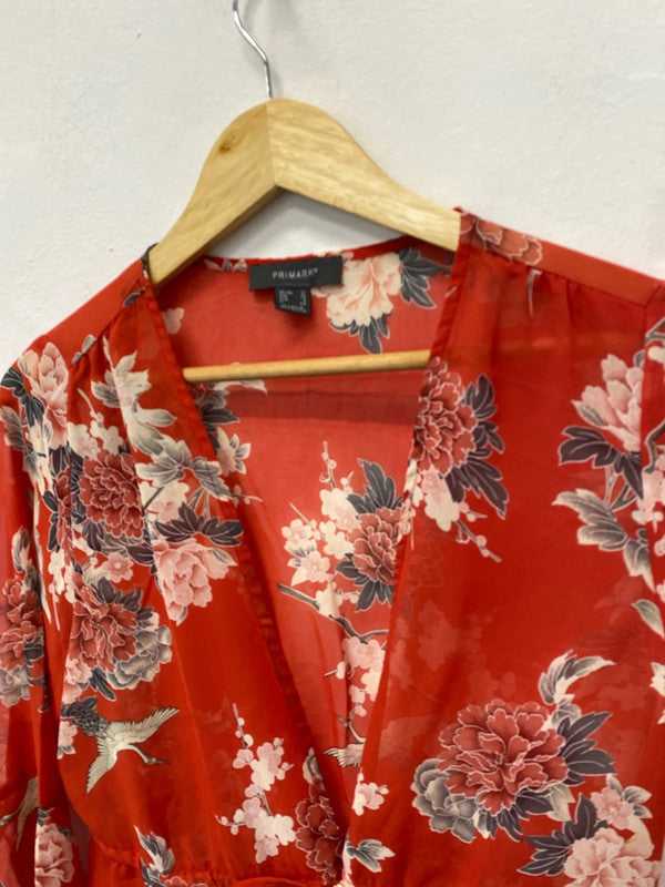 Fabulous Primark semi sheer kimono pool cover or party top Uk12 MB001