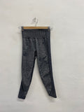 Fabulous Gymshark Leggings UK 8 Grey marl seamless 7/8 SA514