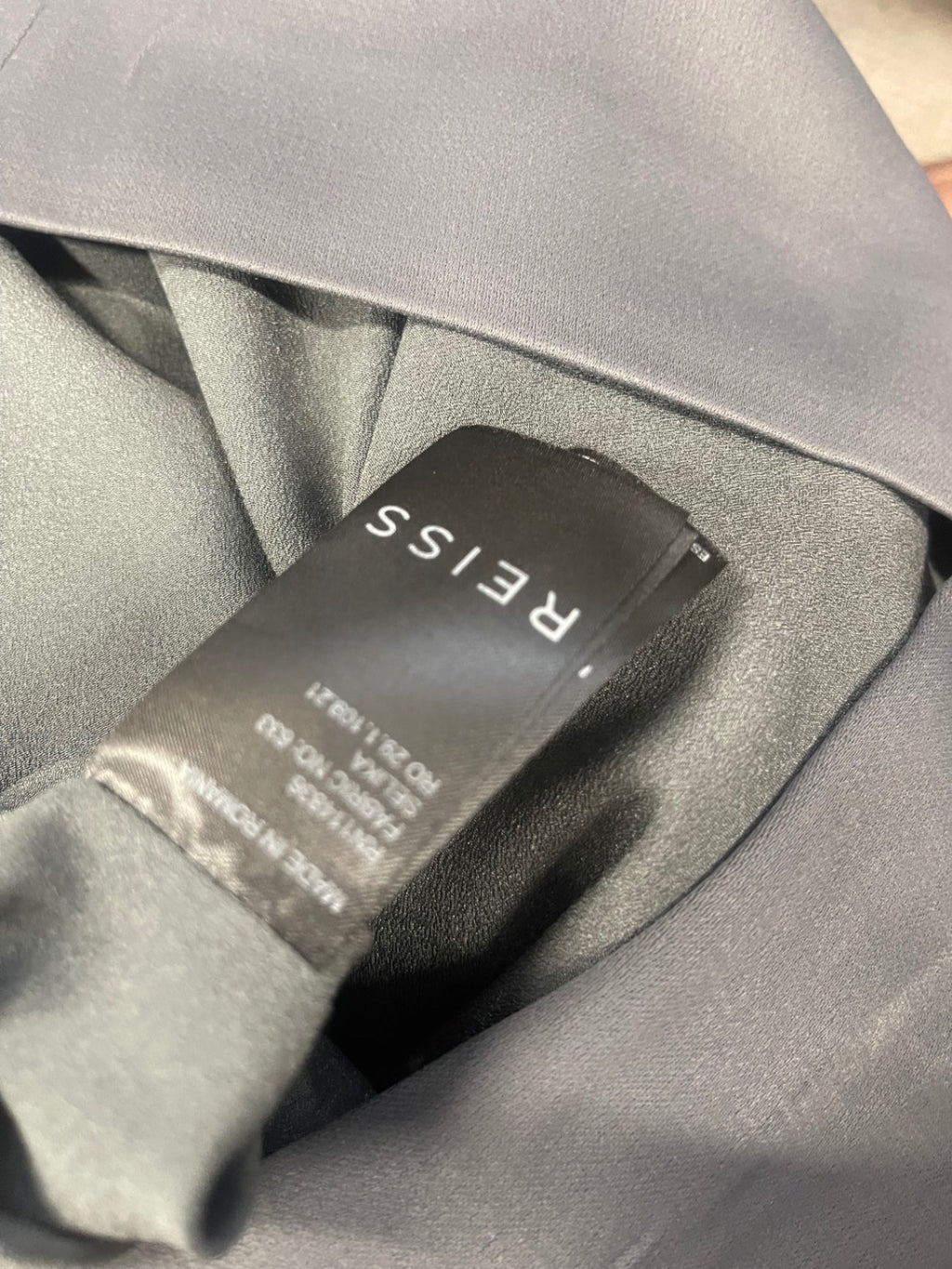 Fabulous Reiss Selika party occasion Dress UK10 Dark Grey KC528