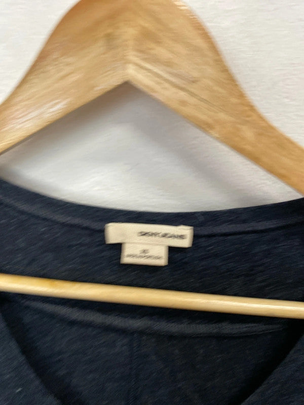 Stunning DKNY jeans grey top casual uk xs AE001