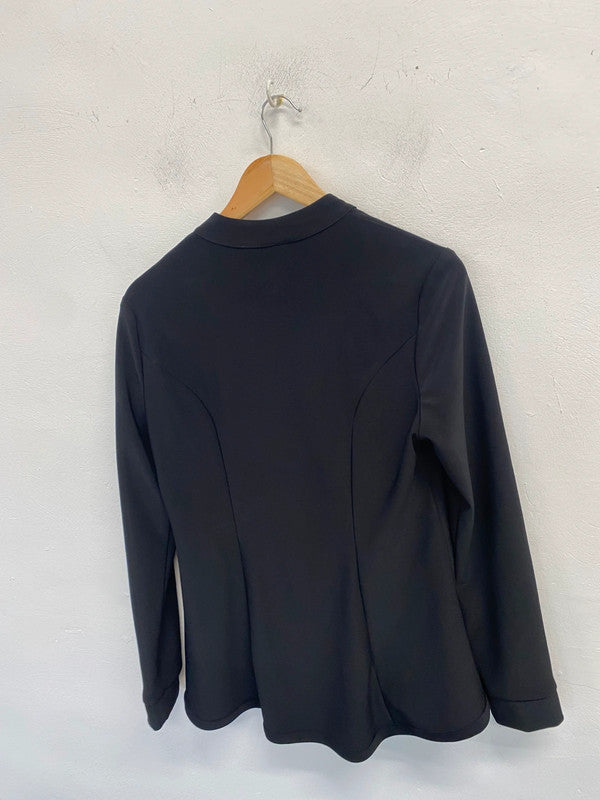 Lovely Joseph Ribkoff Black White Military Jacket UK 12  KM004