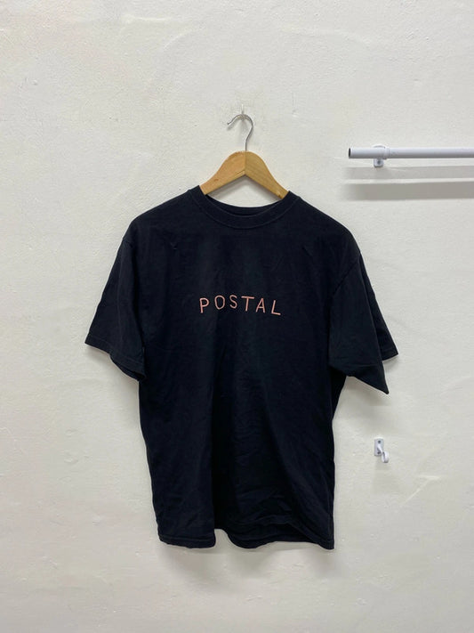 Fabulous Men’s Postal T shirt Black with Pink Logo UkM LL003