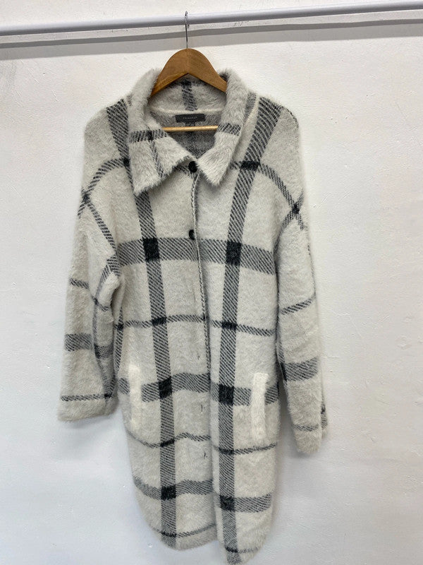 Fabulous super soft cuddly longline shacket Uk10/12 Primark CR002