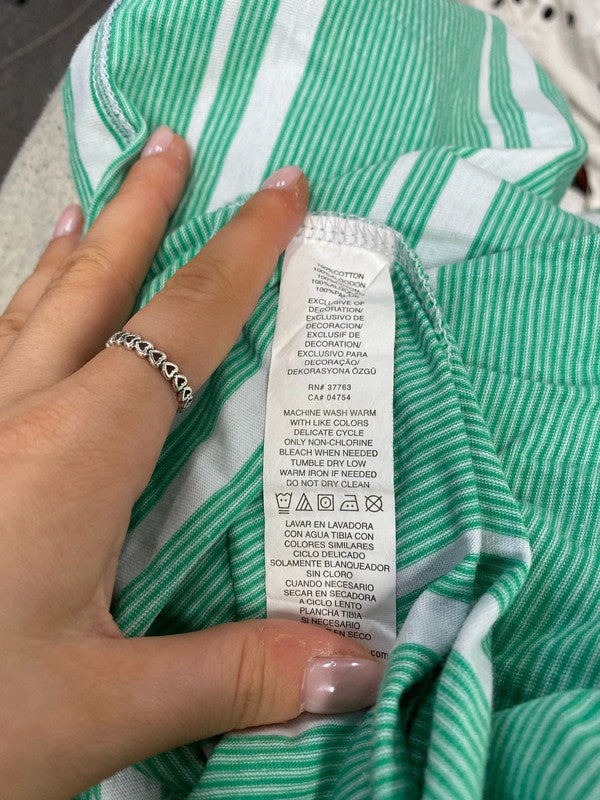 Penguin munsingwear men’s green stripe t shirt UK M NS003