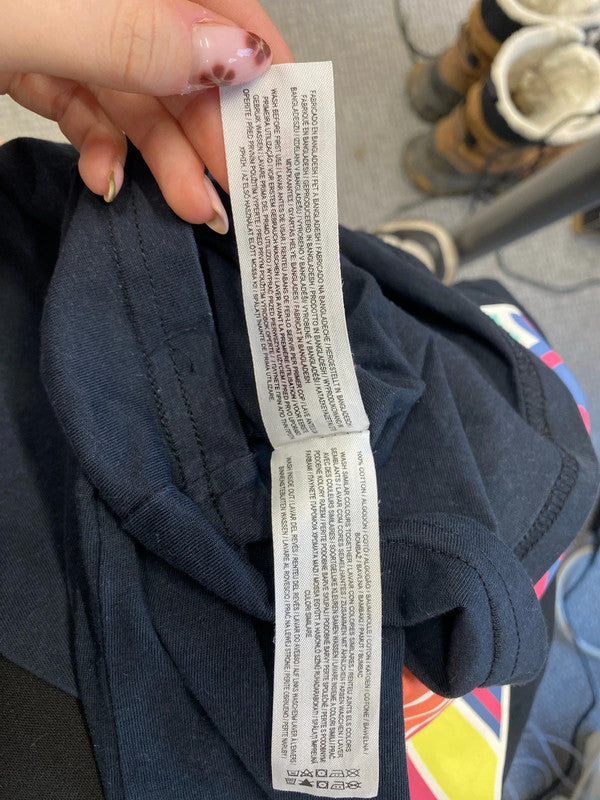 Fabulous boys printed streetwear black t shirt UK age 12-13yr AT001