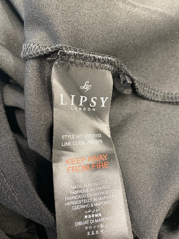 Fabulous Lipsy black dress Uk10 formal or fun AO001