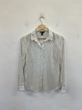 New Look Fabulous White & Black Polkadot Shirt UK 10 CJ001