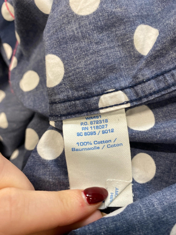 Gorgeous Boden cotton shirt navy big spots UK 8 MM005