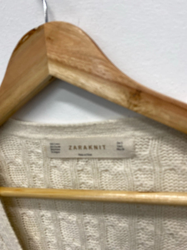 Fabulous Cream knit cardigan mohair cotton blend UkL JB001