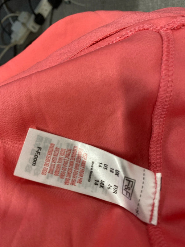 Fabulous Duo of summer dresses bright corals from Next F&F Uk18 #6 CR002