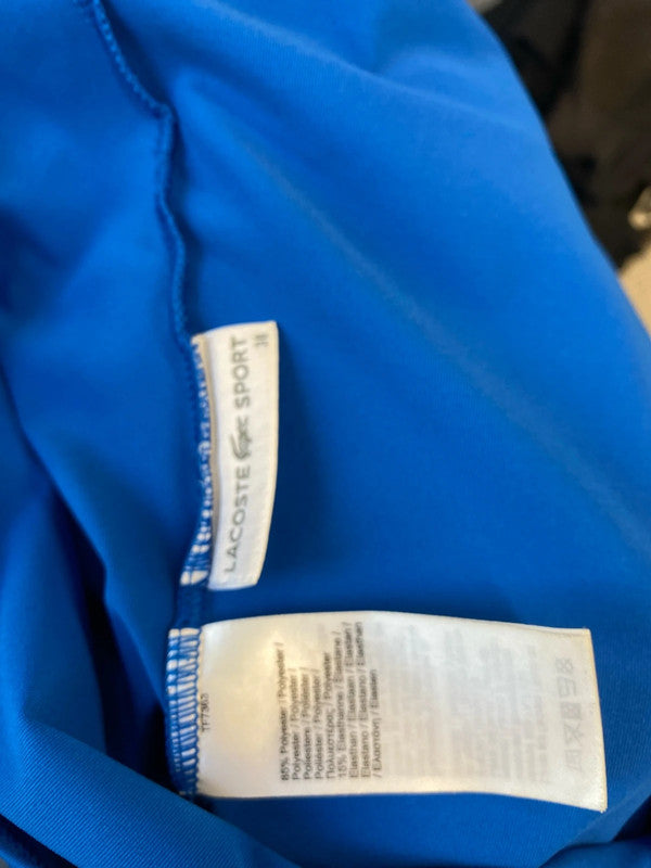 Stunning Lacoste tennis top cobalt blue Uk10 LH002