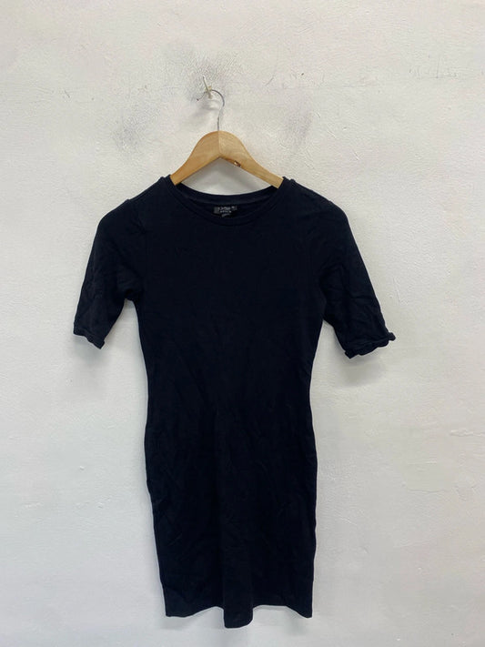 Lovely Topshop black casual dress UK 10 AO001