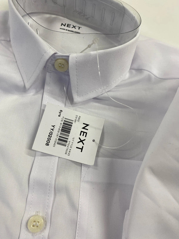 Fabulous new white school shirts age 6 KS002