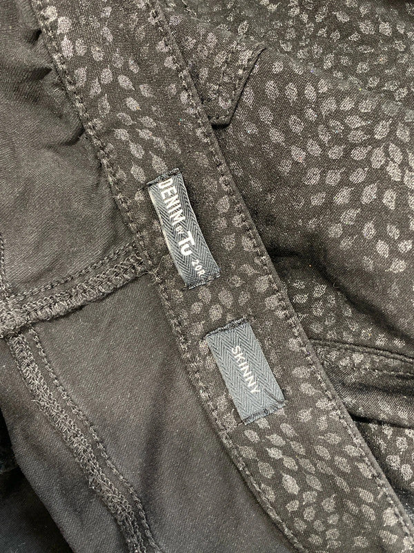 Lovely sparkly tu black shimmer spotted skinny jeans UK 20 RG021